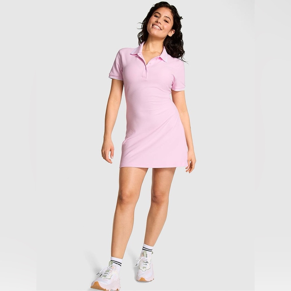 VICTORIA SECERT PINK POLO DRESS - PINK MULTI SIZES (NEW WITH TAGS) A18 - Picture 2 of 4
